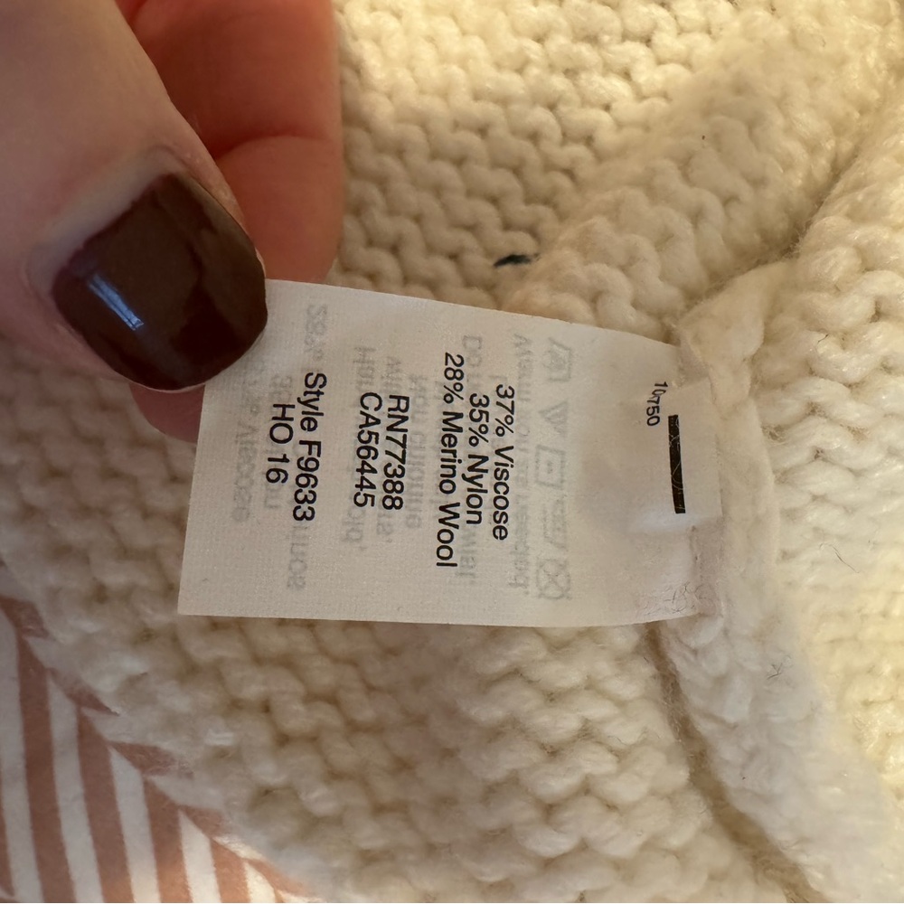 J. Crew Classic Cream Crew Neck Sweater View 3